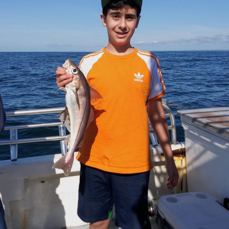 a person holding a fish in the water