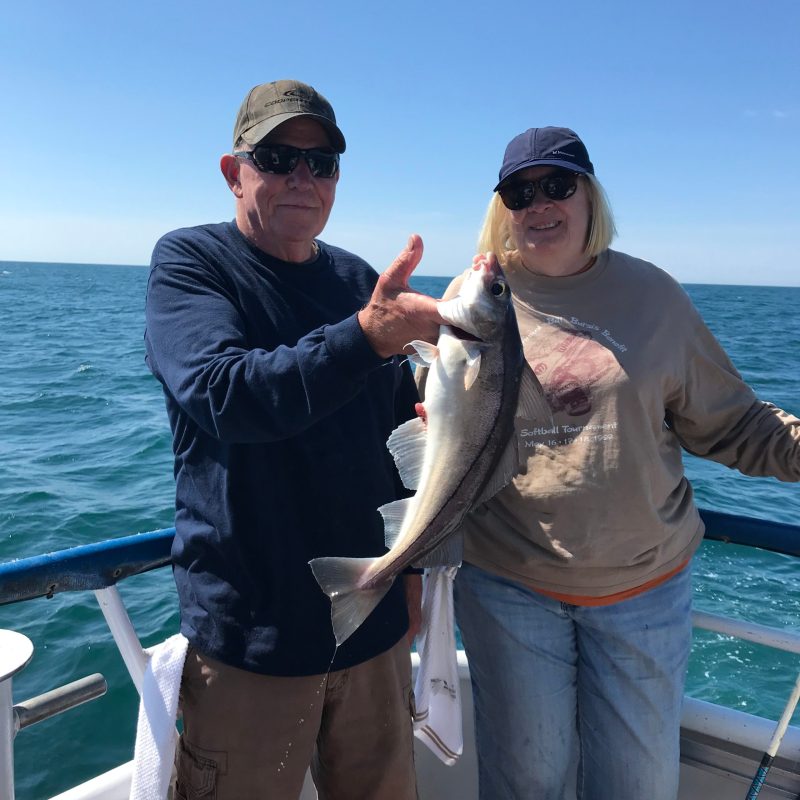 a person holding a fish in the water