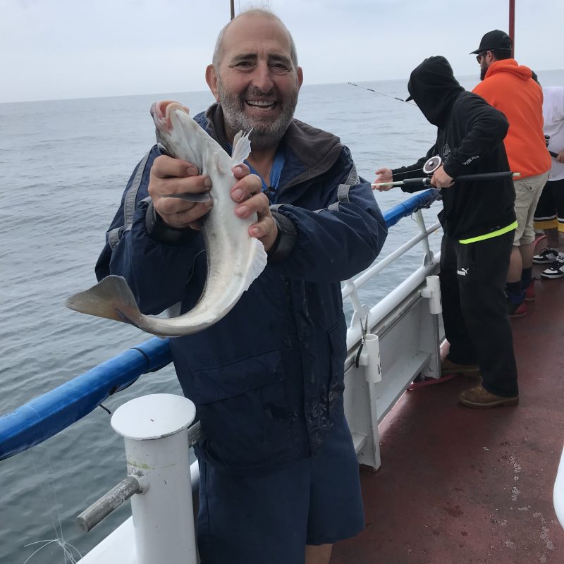 a person holding a fish in the water