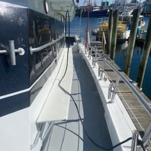 a train on a steel track