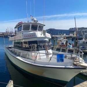 a boat docked at a dock