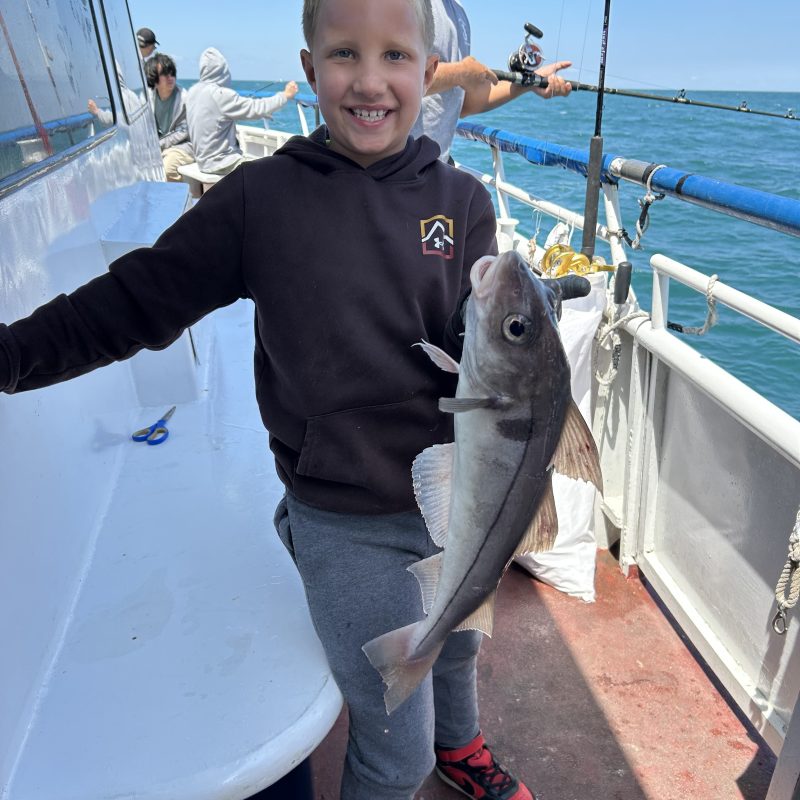 a person holding a fish on a boat